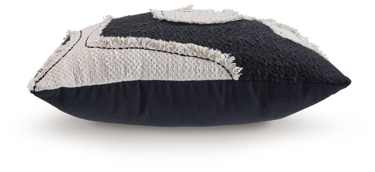 Veerbank - Pillow (Set of 4) - Black / Beige — view 3