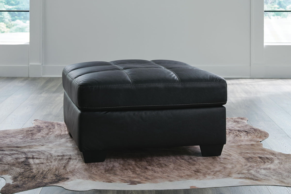 Barlin Mills - Oversized Accent Ottoman - Carbon — view 2