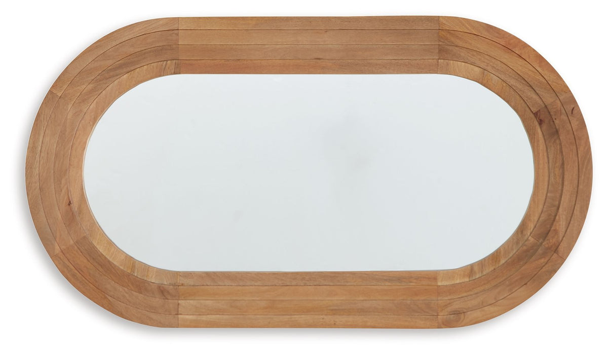 Daverly - Accent Mirror - Brown — view 4