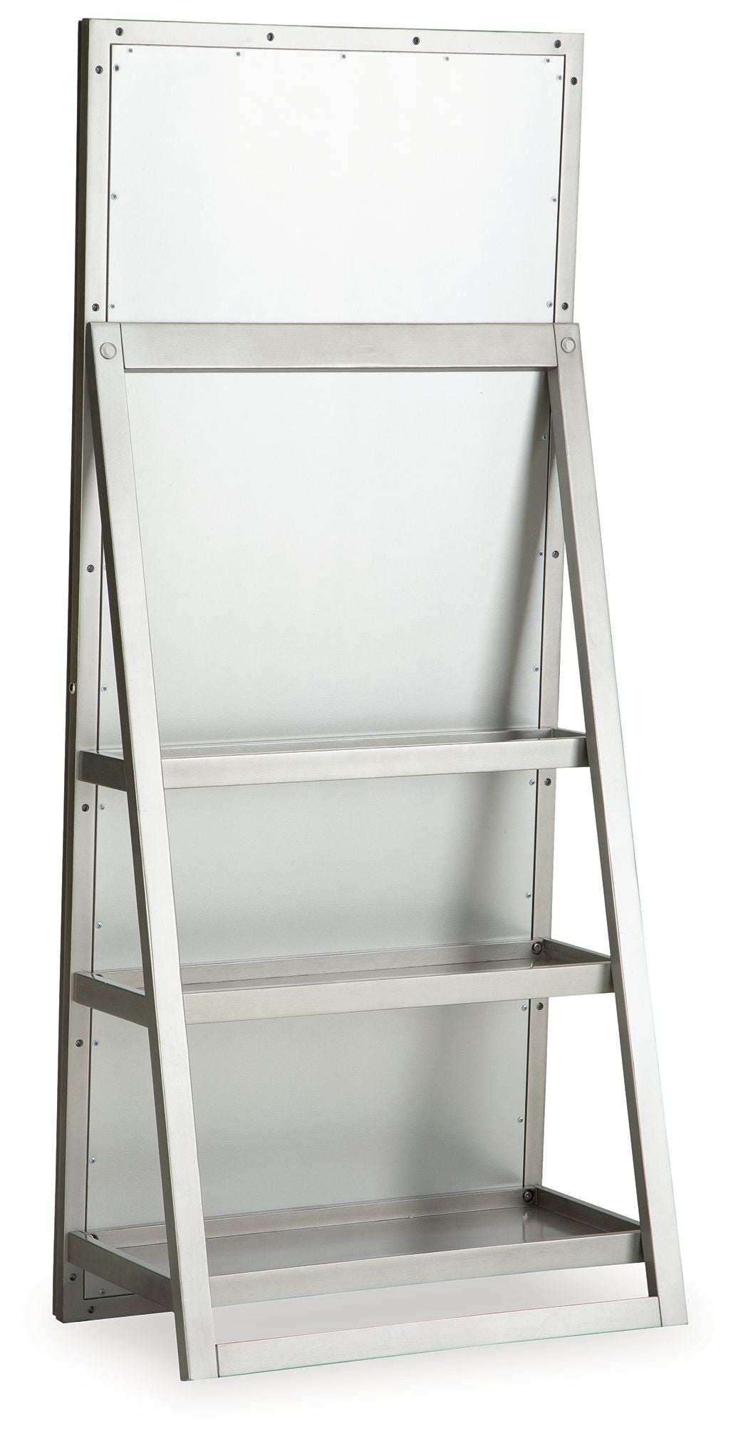Evesen - Floor Standing Mirror With Storage - Champagne — view 4