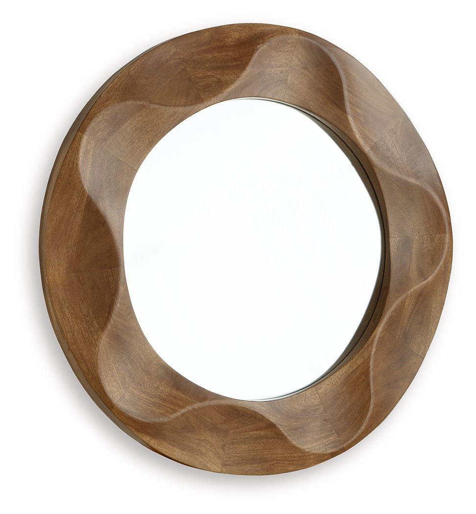 Aajon - Accent Mirror - Brown — view 3