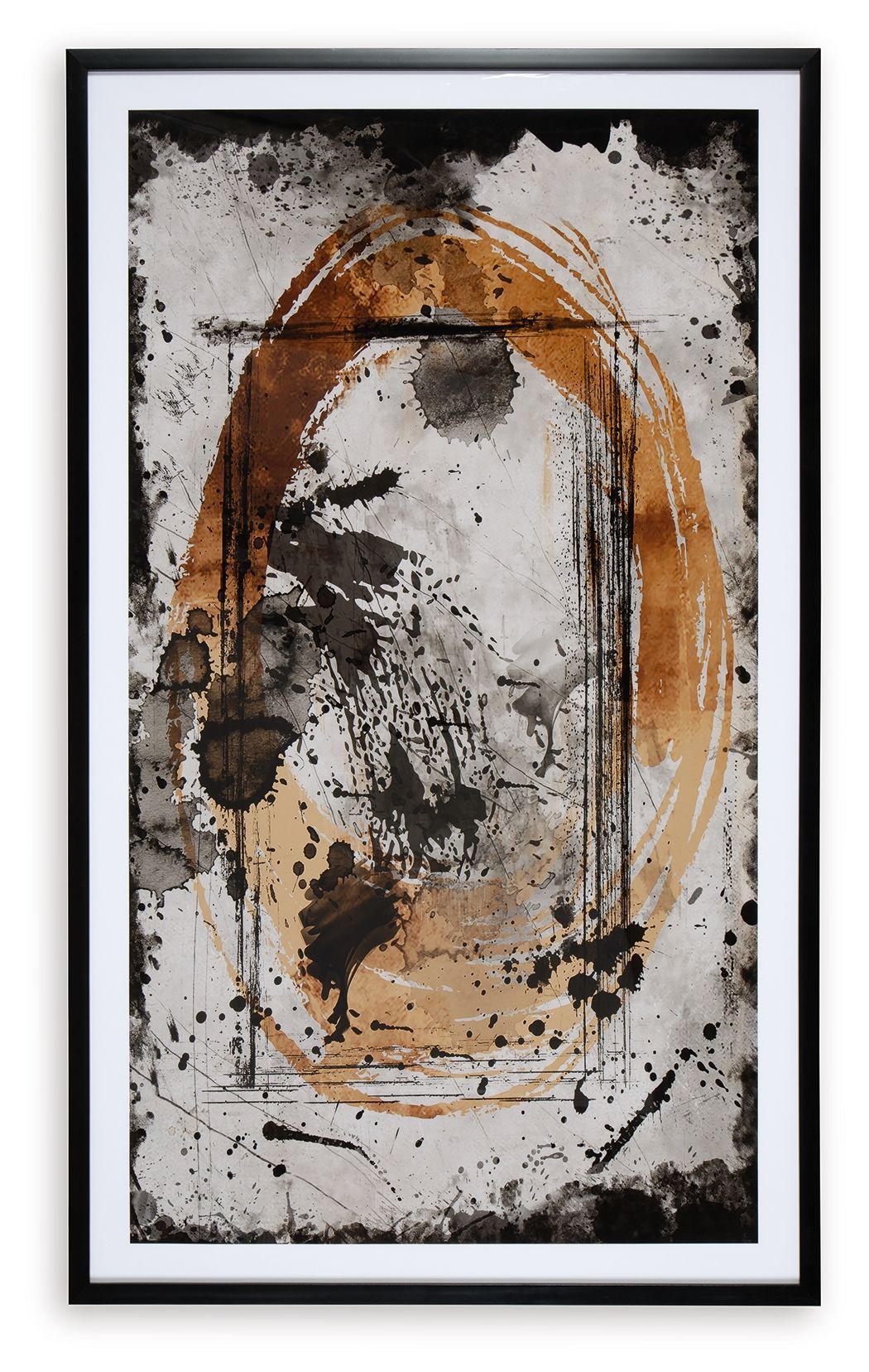 Clefting - Wall Art - Black / Caramel / Tan — view 4