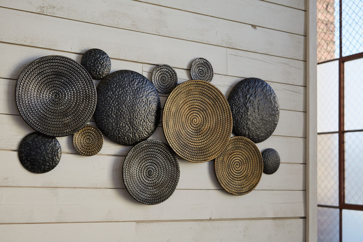 Emsley - Wall Decor - Metallic / Black / Gray — view 2