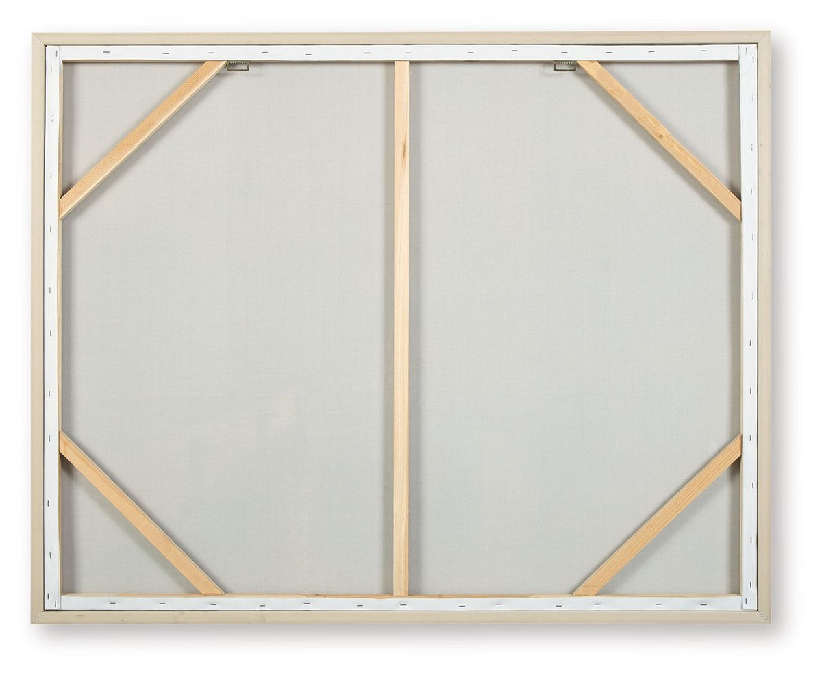 Worthney - Wall Art - Blue / White / Brown — view 4