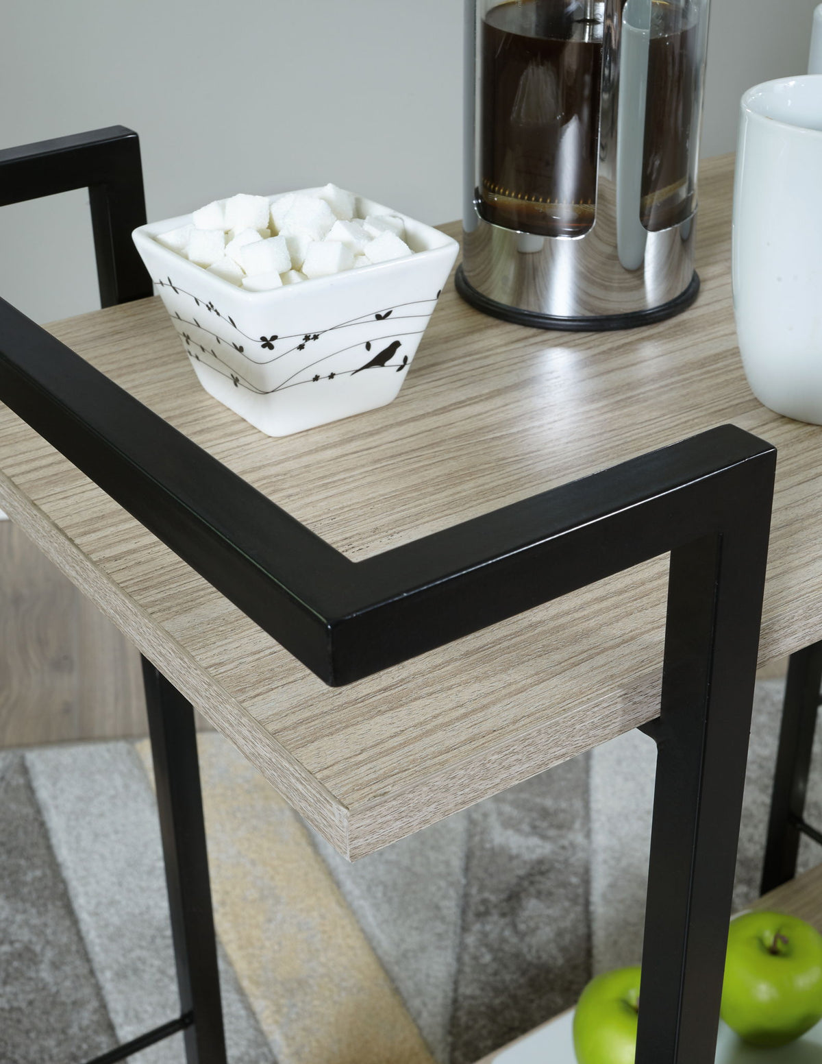 Waylowe - Bar Cart - Brown / Black — view 5