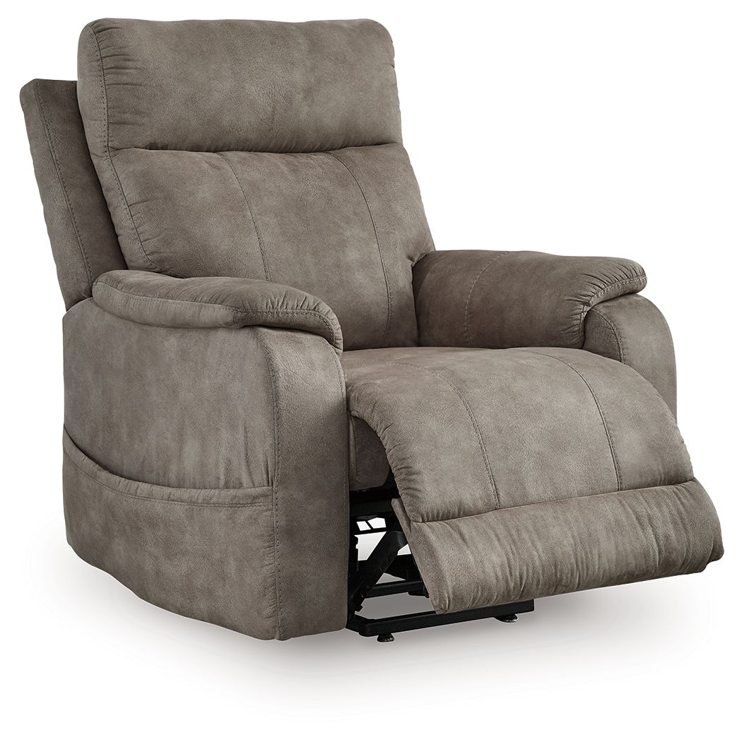 Crestmeade - Power Lift Recliner - Fossil — view 3