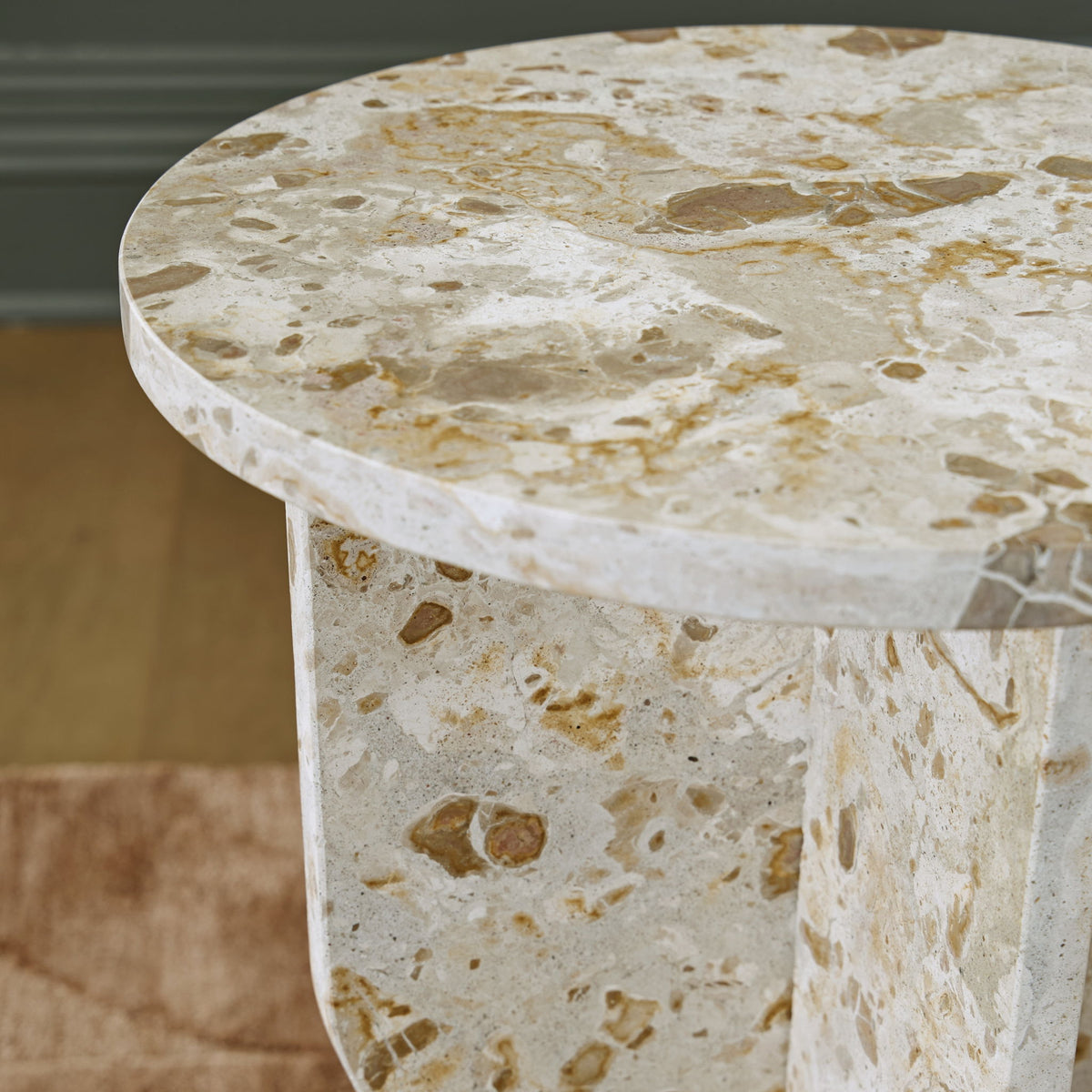 Treygan - Accent Table - Beige — view 4