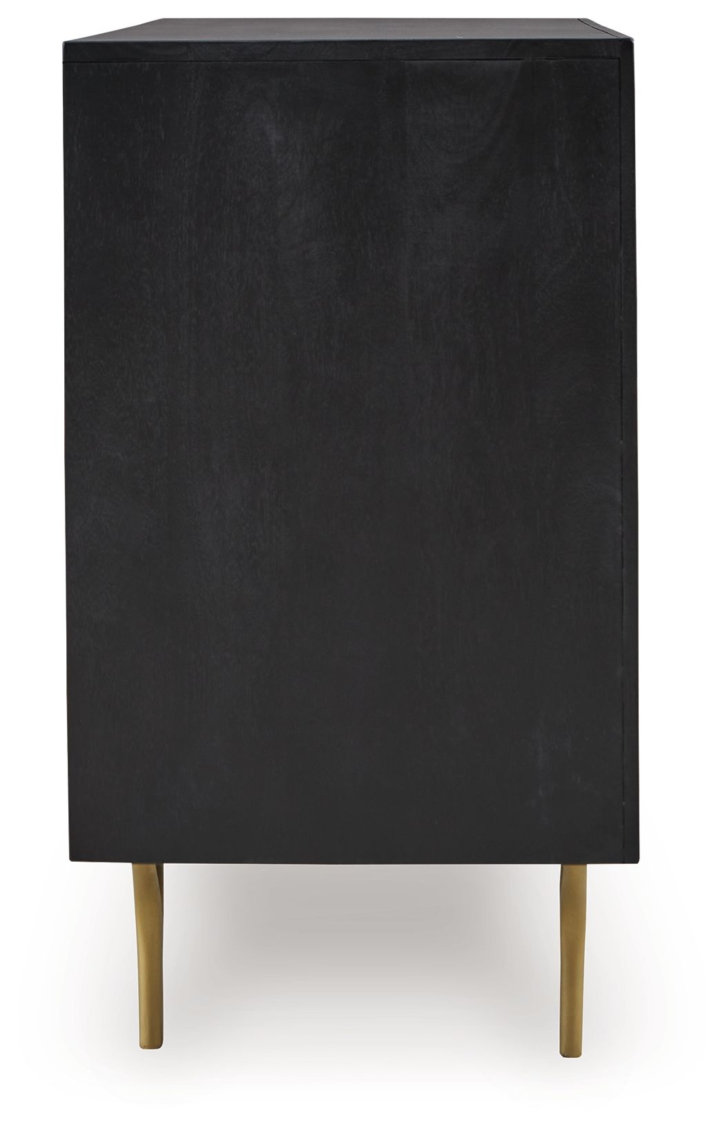 Tayner - Accent Cabinet - Black / Gold Finish — view 5