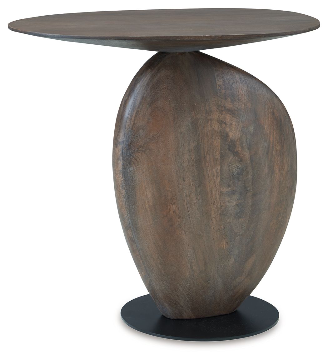Cormmet - Accent Table - Brown / Black — view 4
