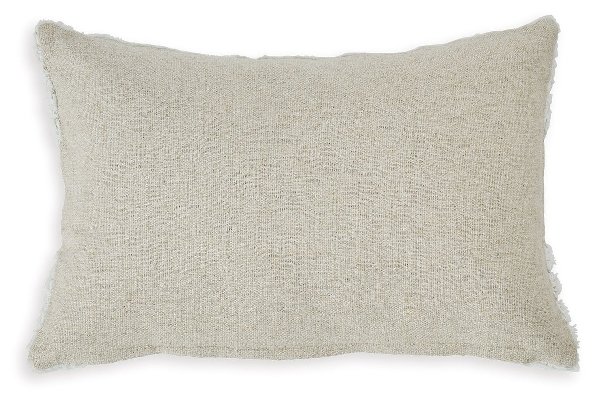 Farissen - Pillow (Set of 4) - White / Tan — view 4