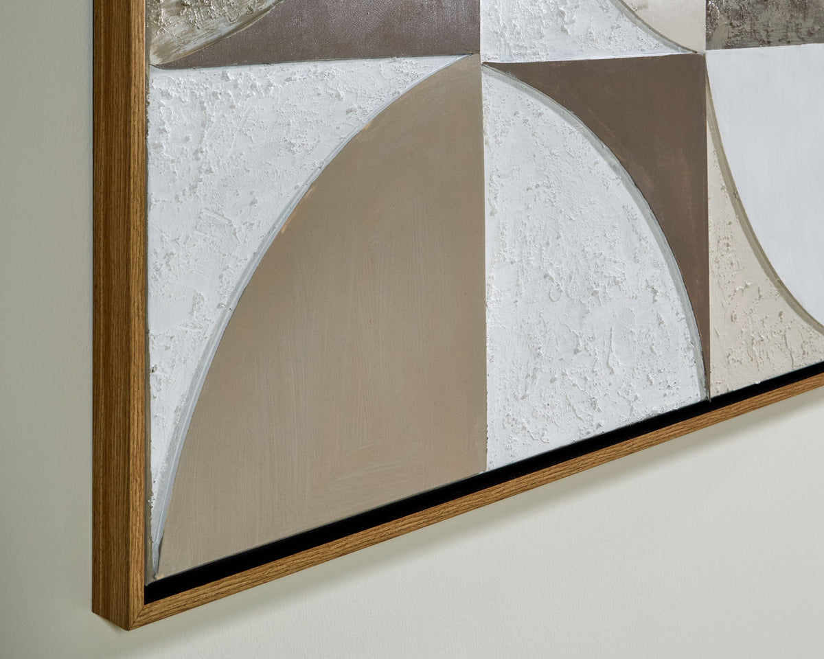 Harelman - Wall Art - Tan / Taupe / White — view 8