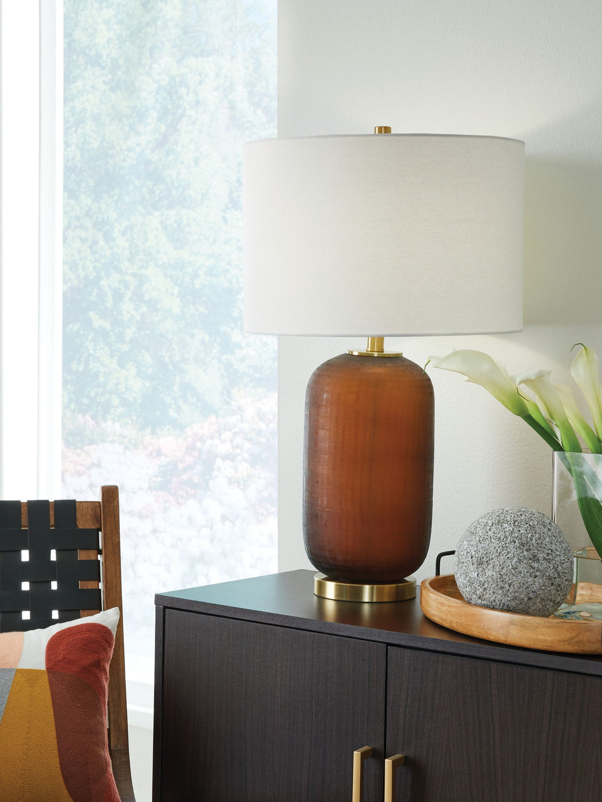 Farberman - Glass Table Lamp - Amber — view 2