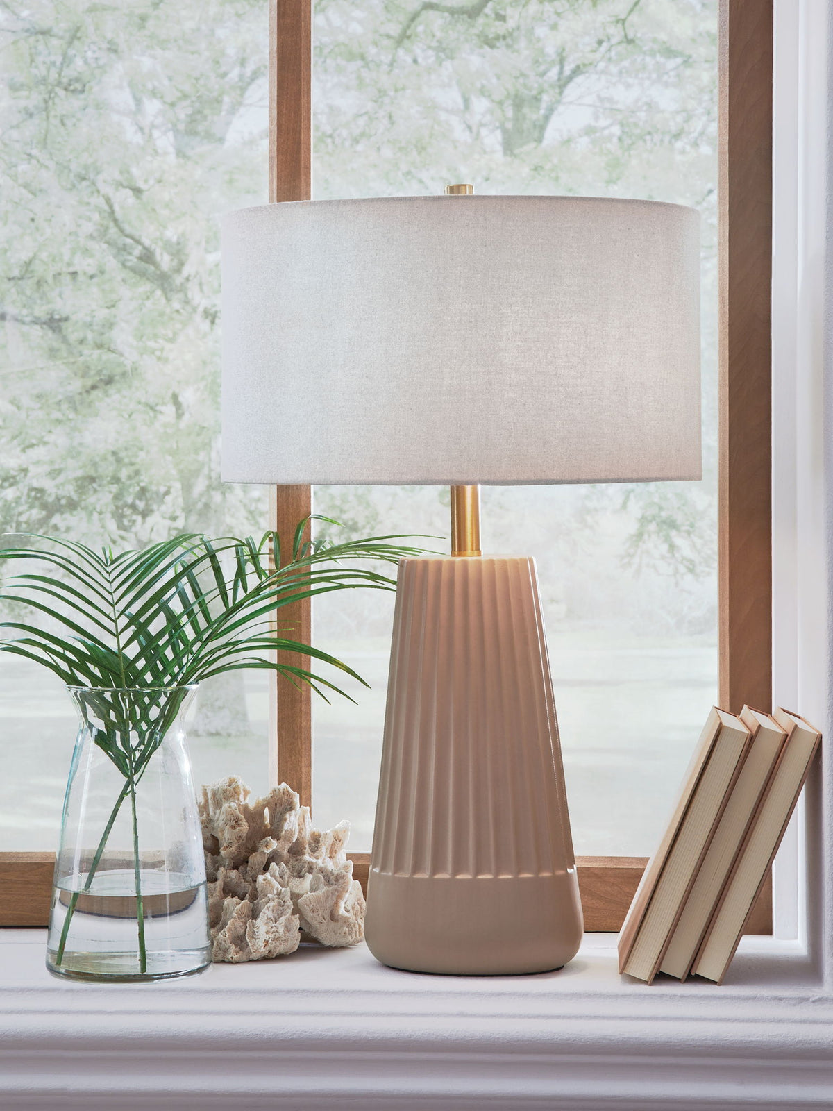 Dellner - Ceramic Table Lamp - Mocha — view 2