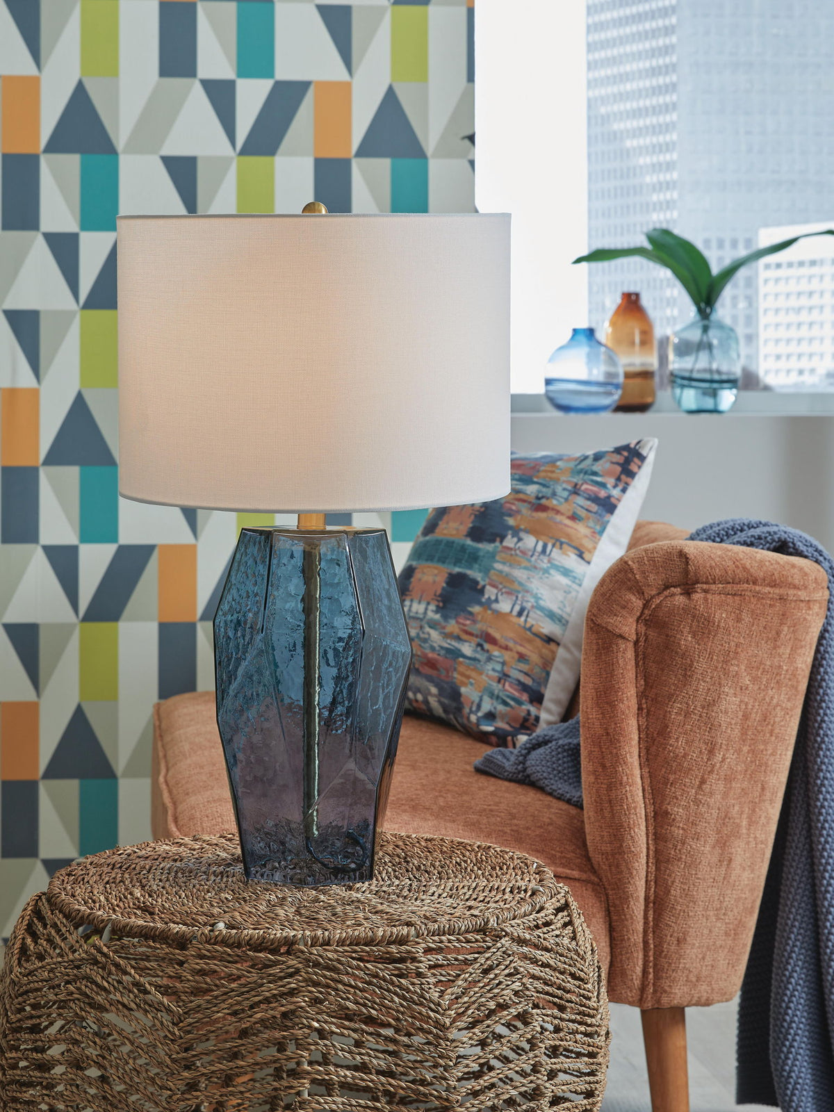 Tallow - Glass Table Lamp - Blue — view 2