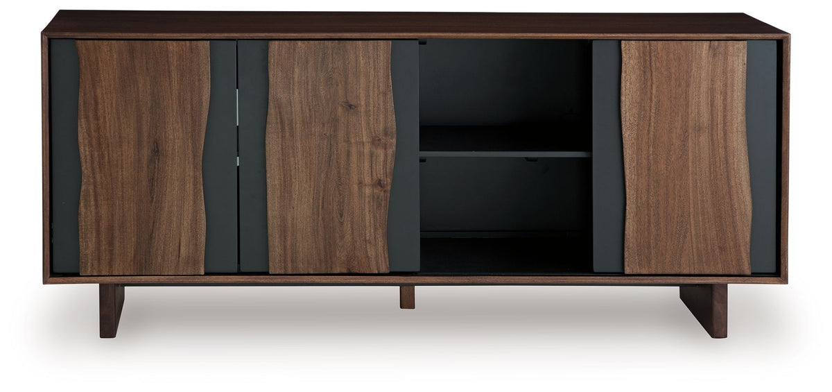 Welby - Accent Cabinet - Brown / Charcoal — view 4