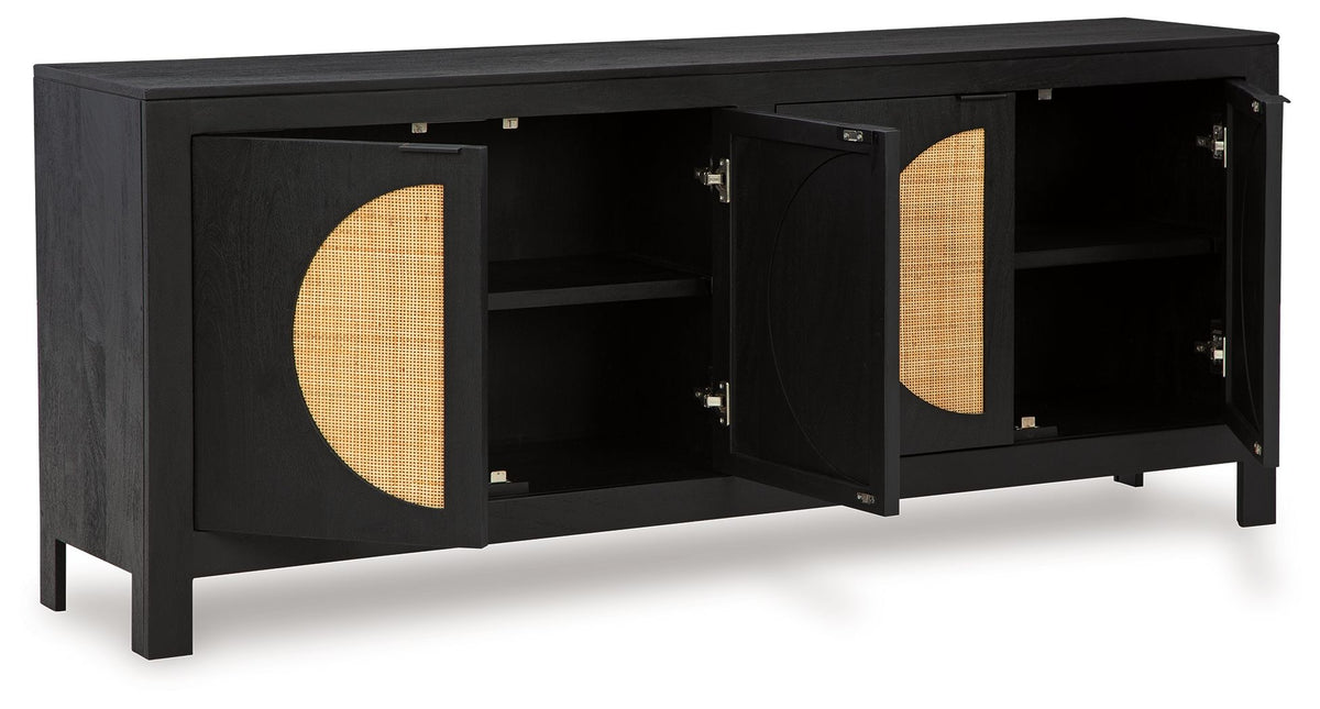Cliffiings - Accent Cabinet - Black / Natural — view 3