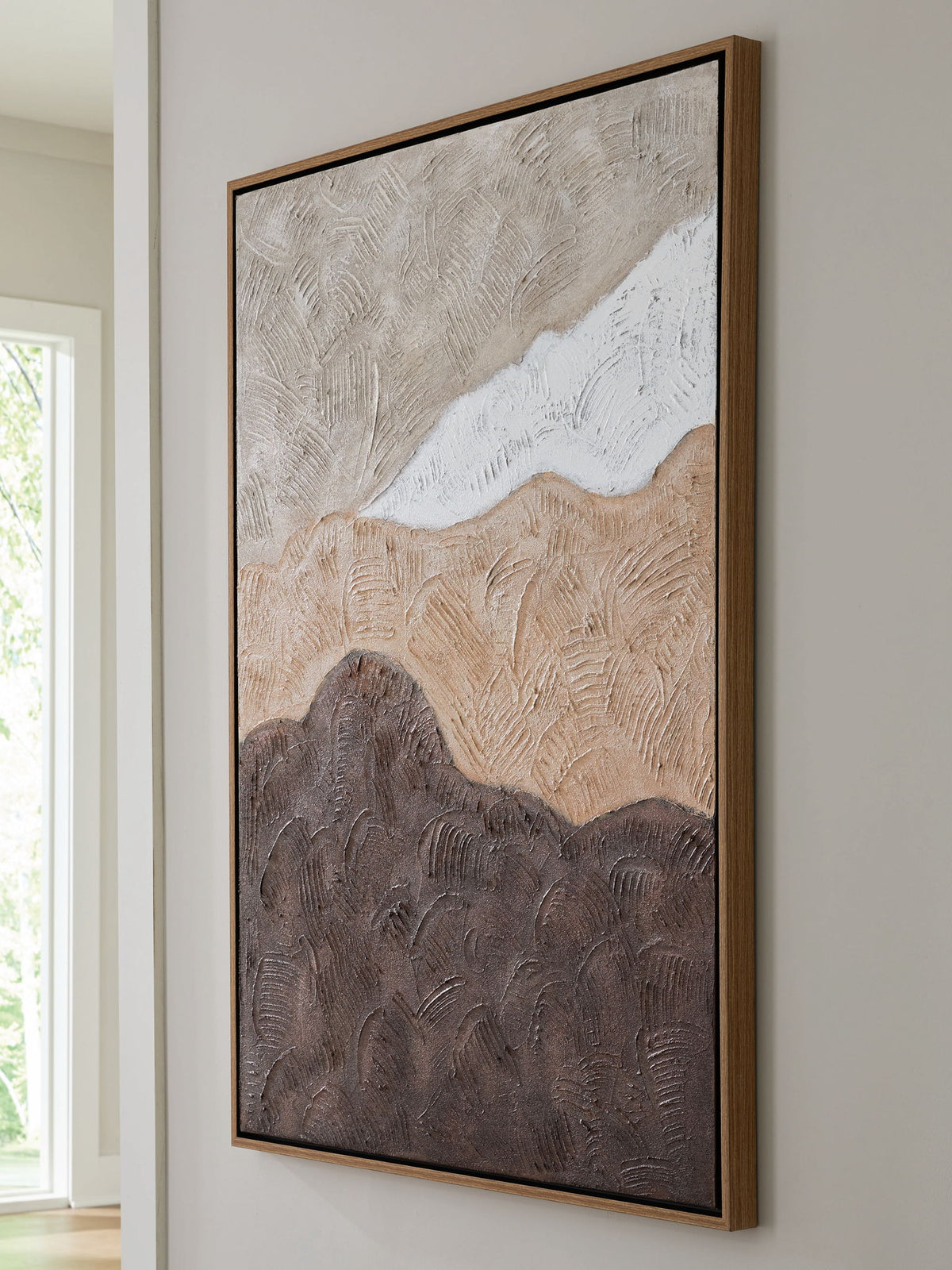 Fanthorne - Wall Art - Tan / Brown / White — view 2
