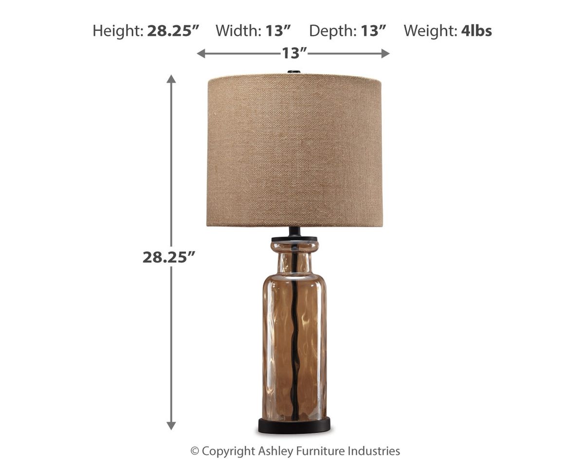 Laurentia - Glass Table Lamp  - Champagne — view 3