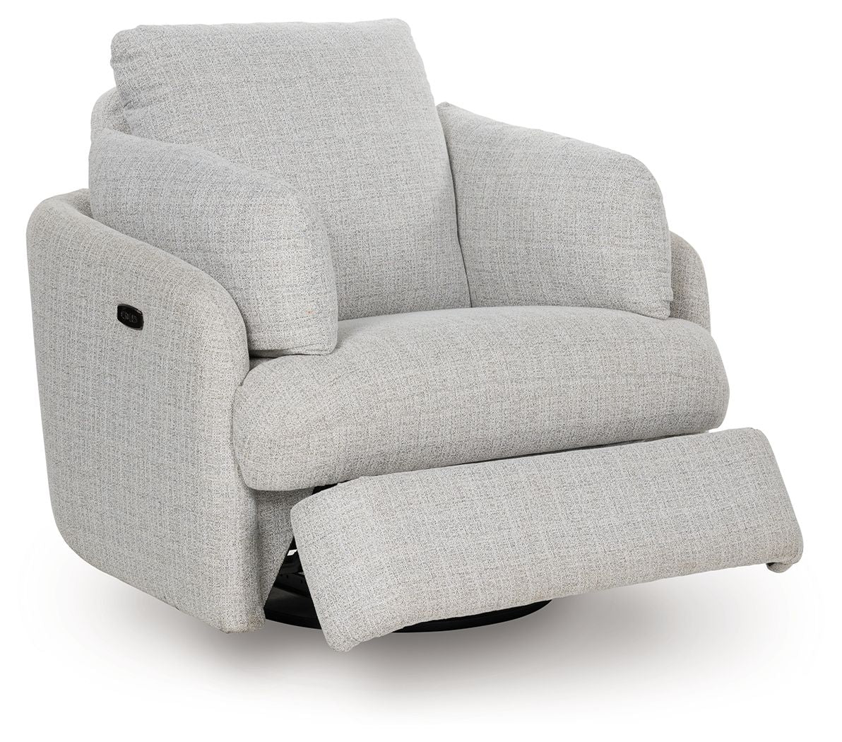 Alainmont Next-Gen Nuvella - Swivel Power Recliner - Stone — view 4