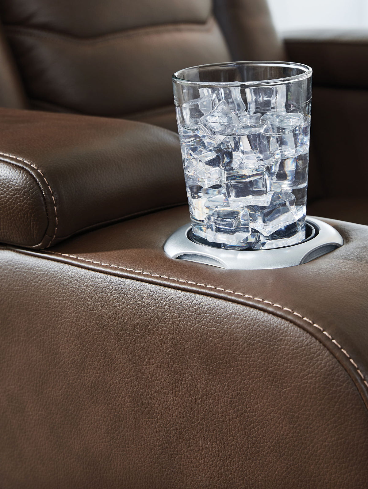 High Impact - Power Recliner / Adj Headrest - Tobacco — view 10
