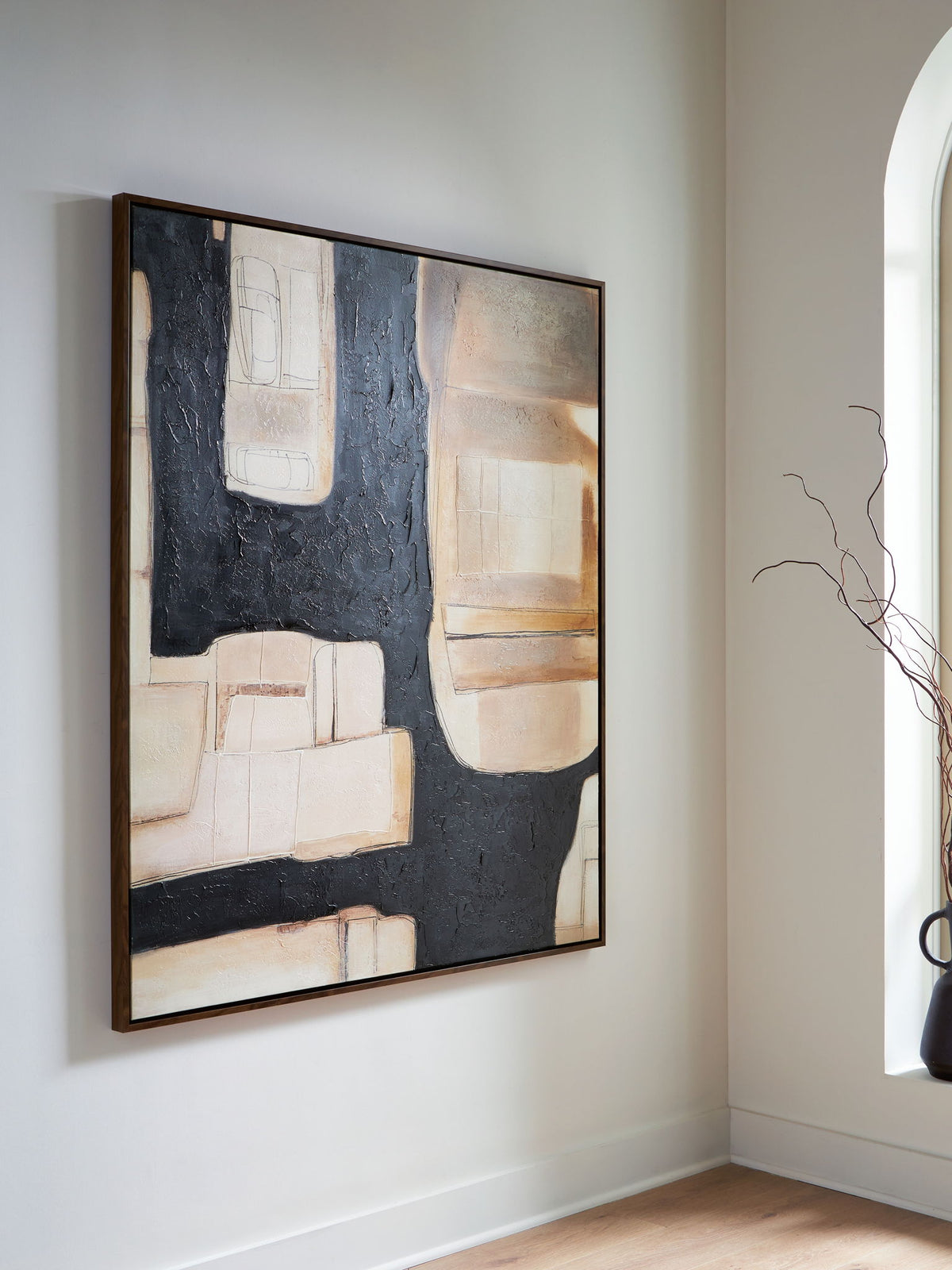 Feyville - Wall Art - Black / Brown / Cream — view 2