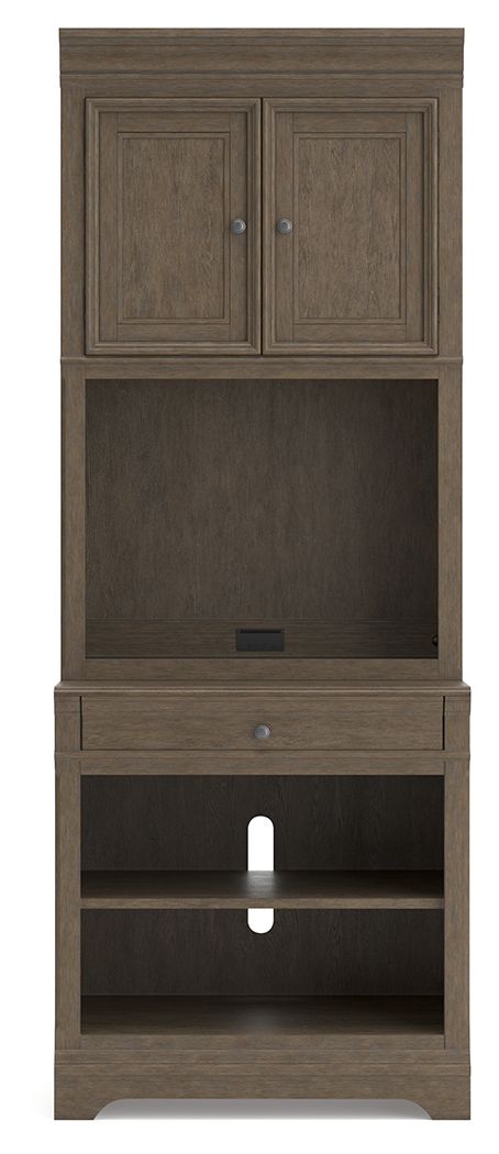 Janismore - Bookcase - Weathered Gray — view 3