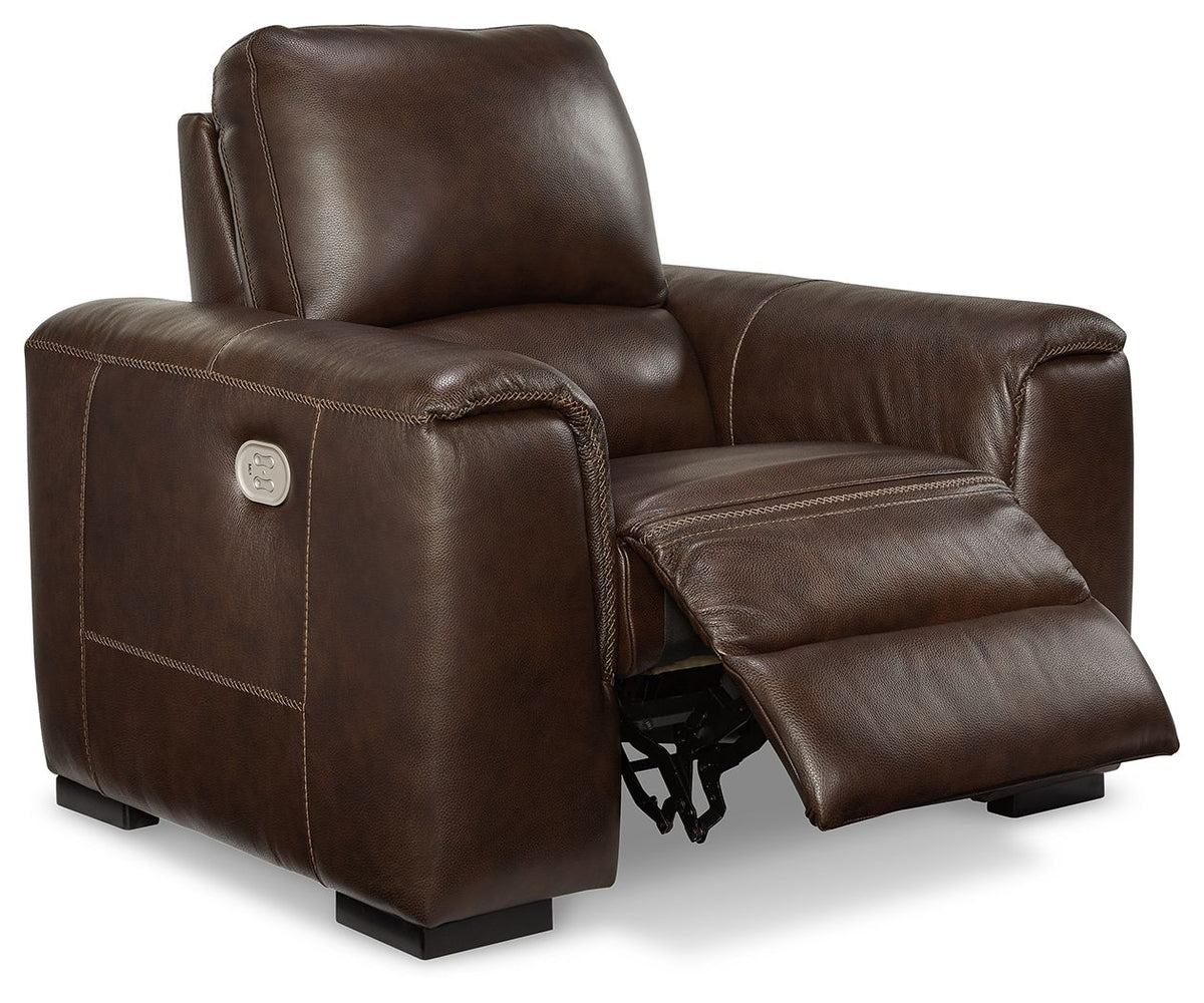 Alessandro - PWR Recliner/Adj Headrest - Walnut — view 3
