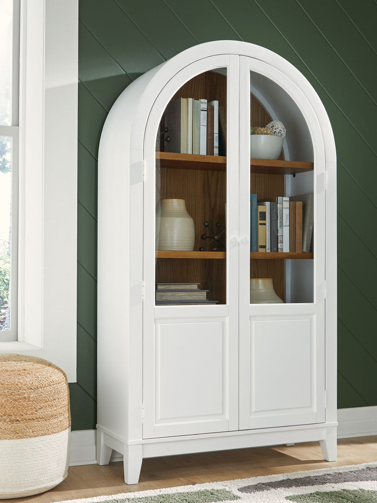 Dagandale - Accent Cabinet - White / Natural — view 2