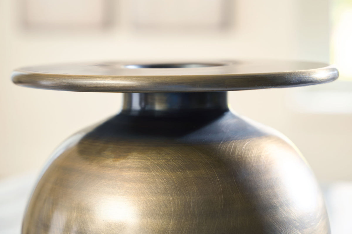 Fedorleigh - Vase - 11" - Antique Brass Finish — view 4