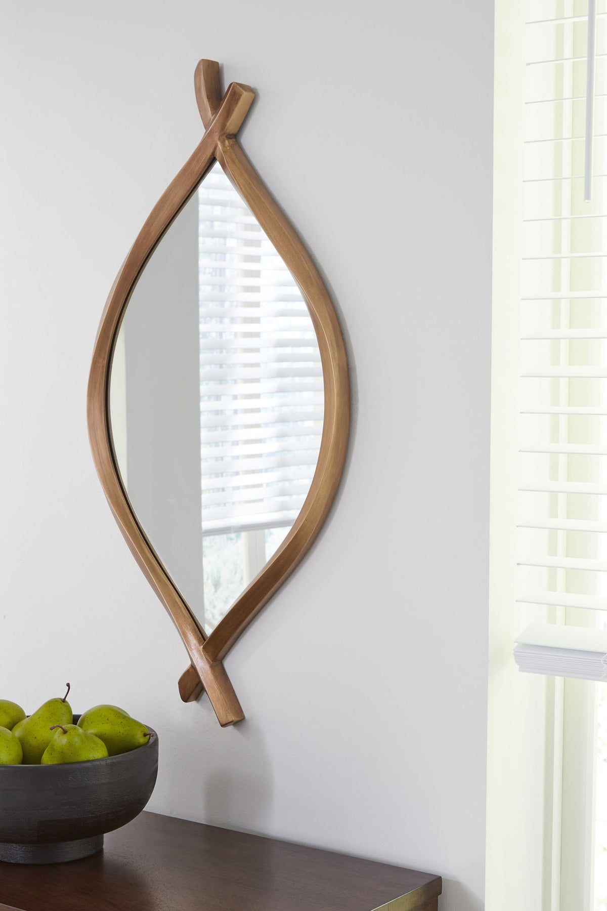 Bartner - Accent Mirror - Antique Gold Finish — view 2