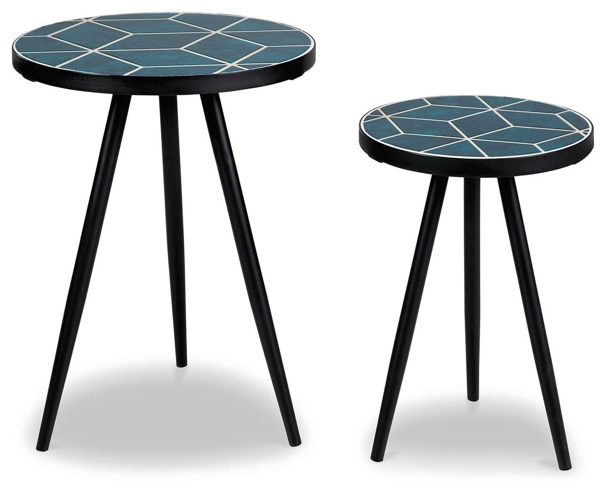 Clairbelle - Accent Table (Set of 2) - Teal — view 3