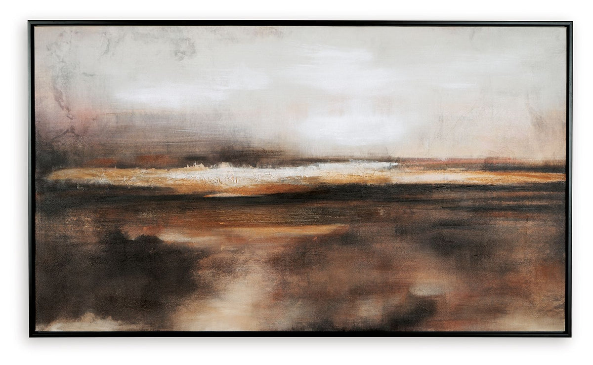 Drewland - Wall Art - Black / Brown / Orange — view 3