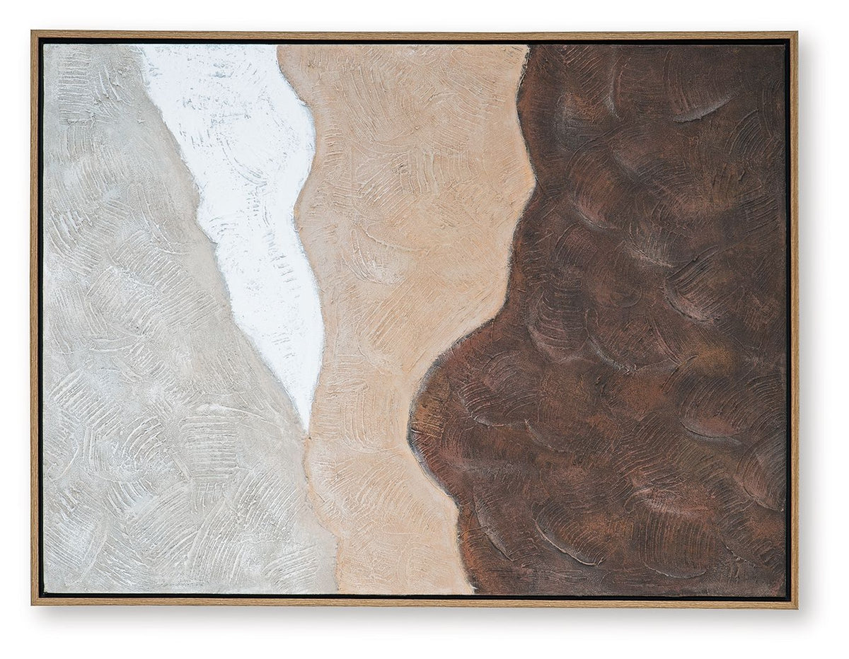 Fanthorne - Wall Art - Tan / Brown / White — view 6