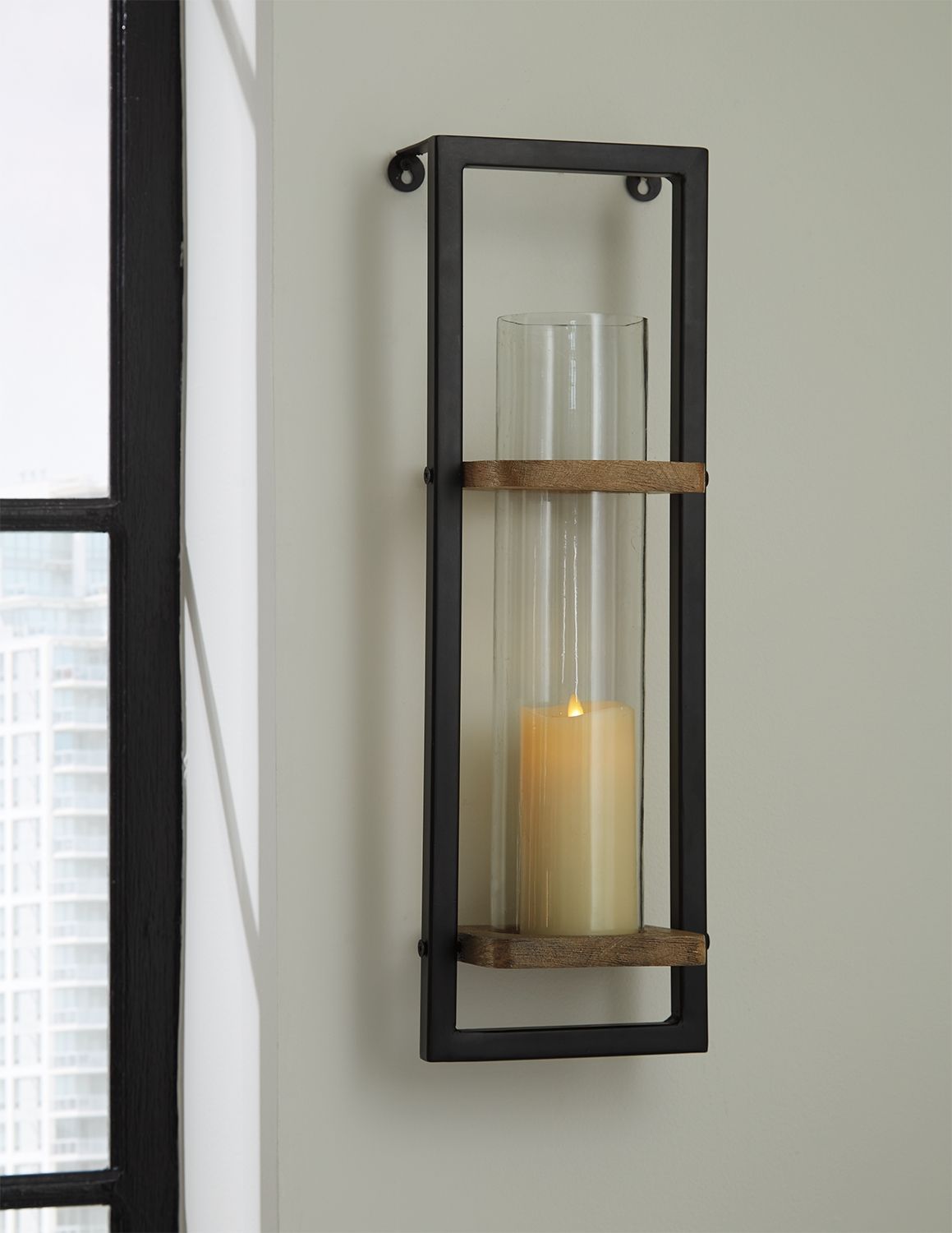 Colburn - Wall Sconce - Natural / Black — view 2