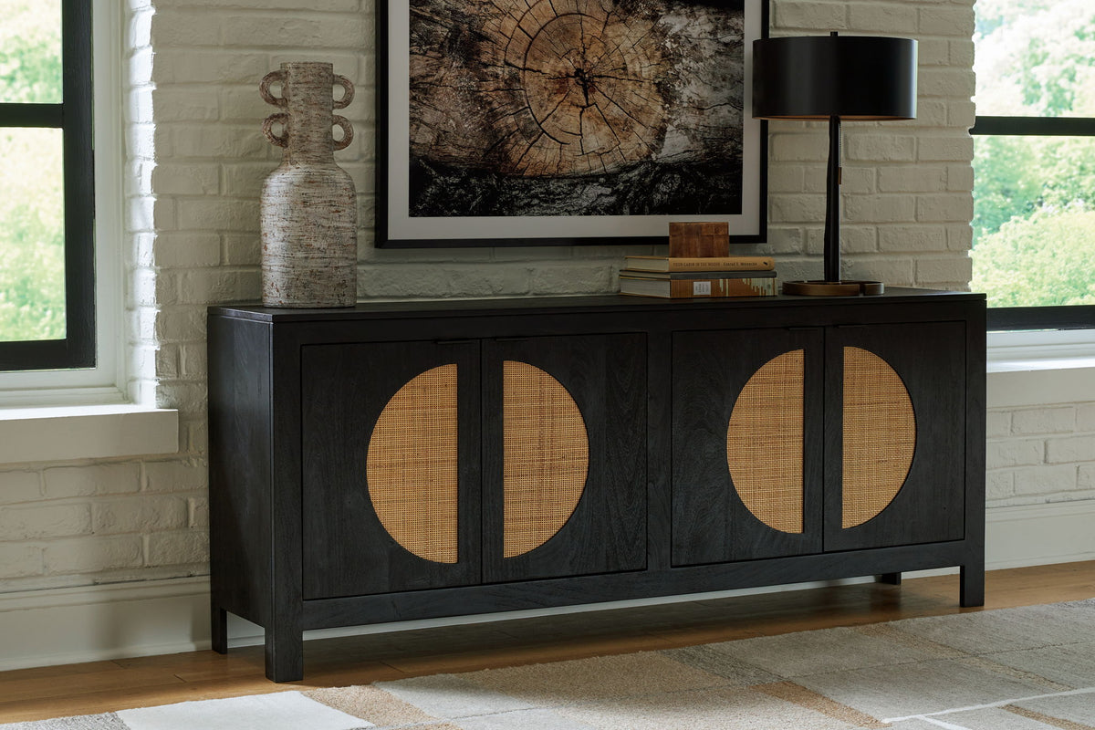 Cliffiings - Accent Cabinet - Black / Natural — view 2