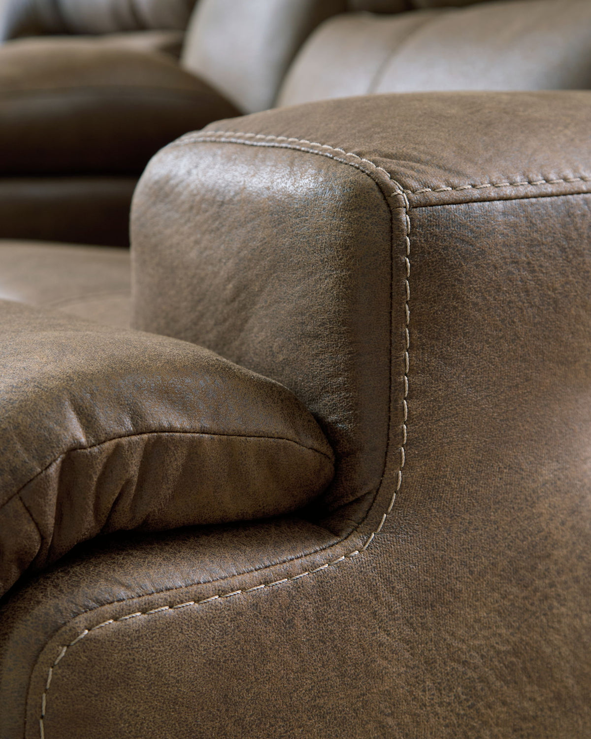 Beckley Place - Power Reclining Loveseat With Console / Adjustable Headrest - Earth — view 11