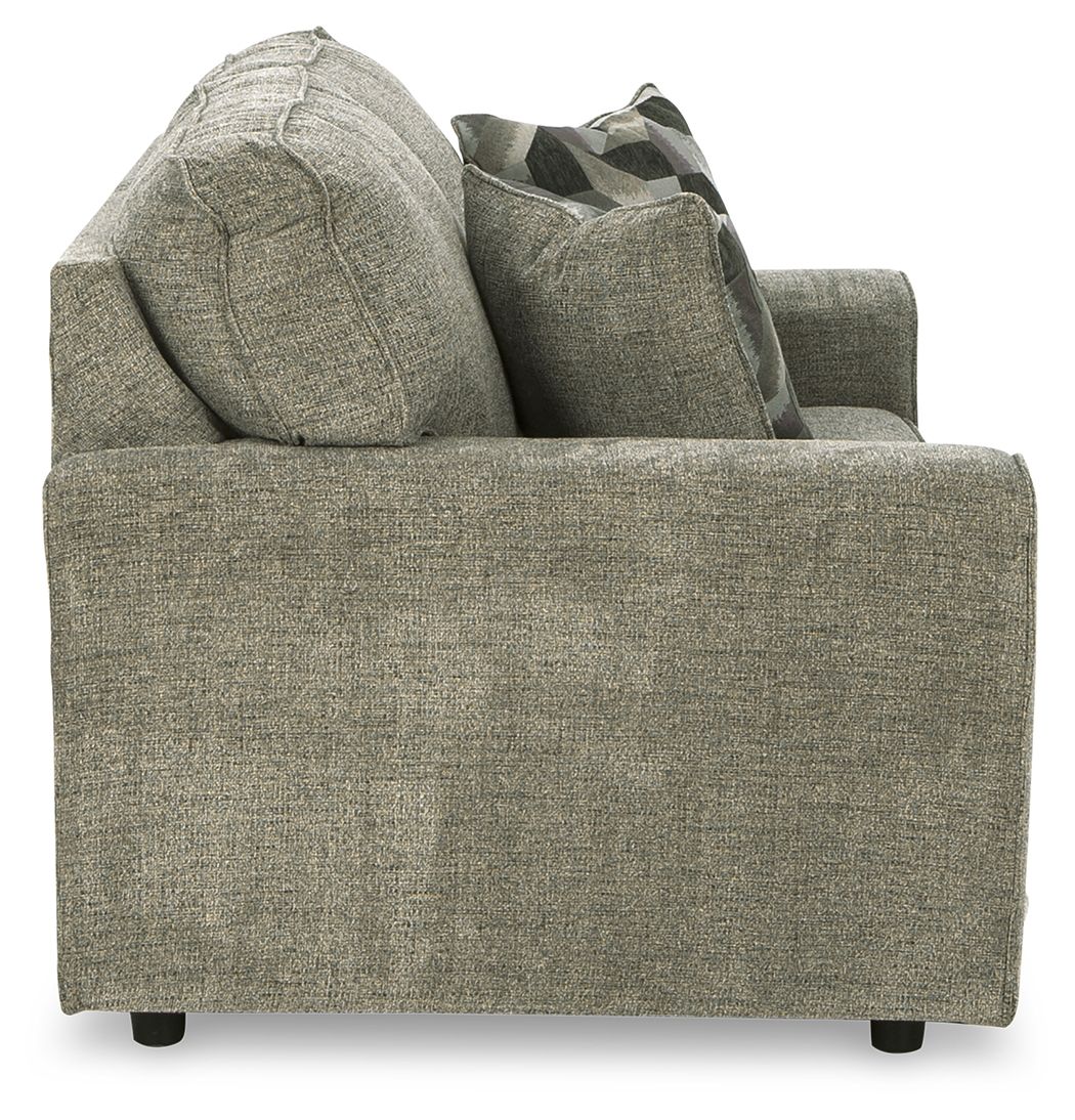 Cascilla - Loveseat - Light Gray — view 4
