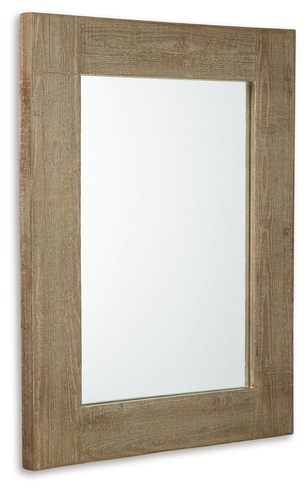 Waltleigh - Accent Mirror - Distressed Brown — view 3