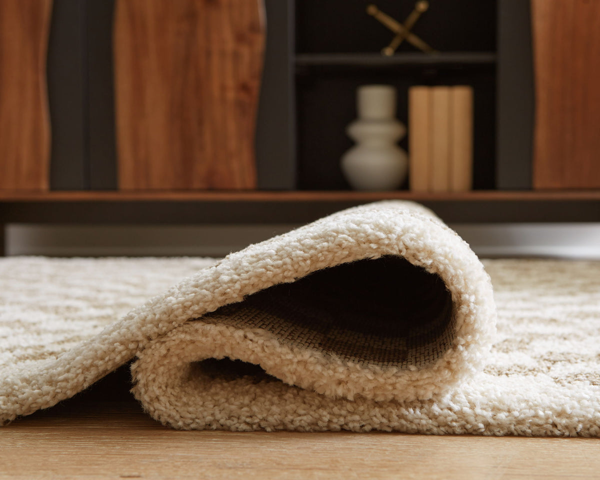 Karamen - 5' x 7' Rug - Taupe / Ivory — view 4
