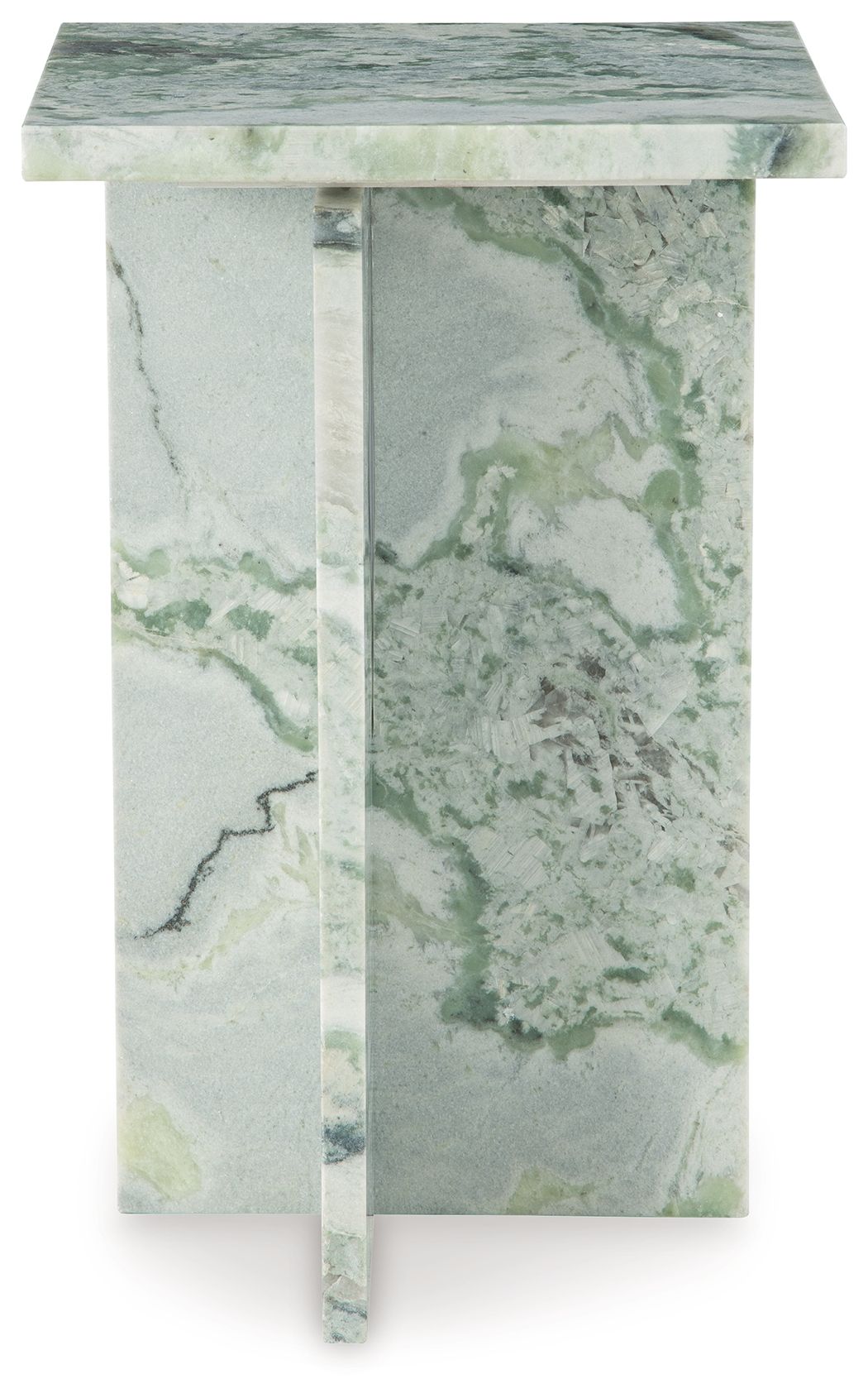 Deaconwell - Accent Table - White / Green — view 3