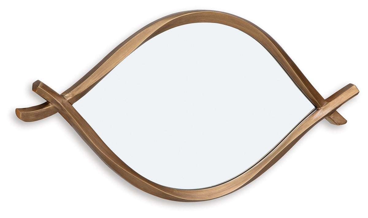 Bartner - Accent Mirror - Antique Gold Finish — view 3
