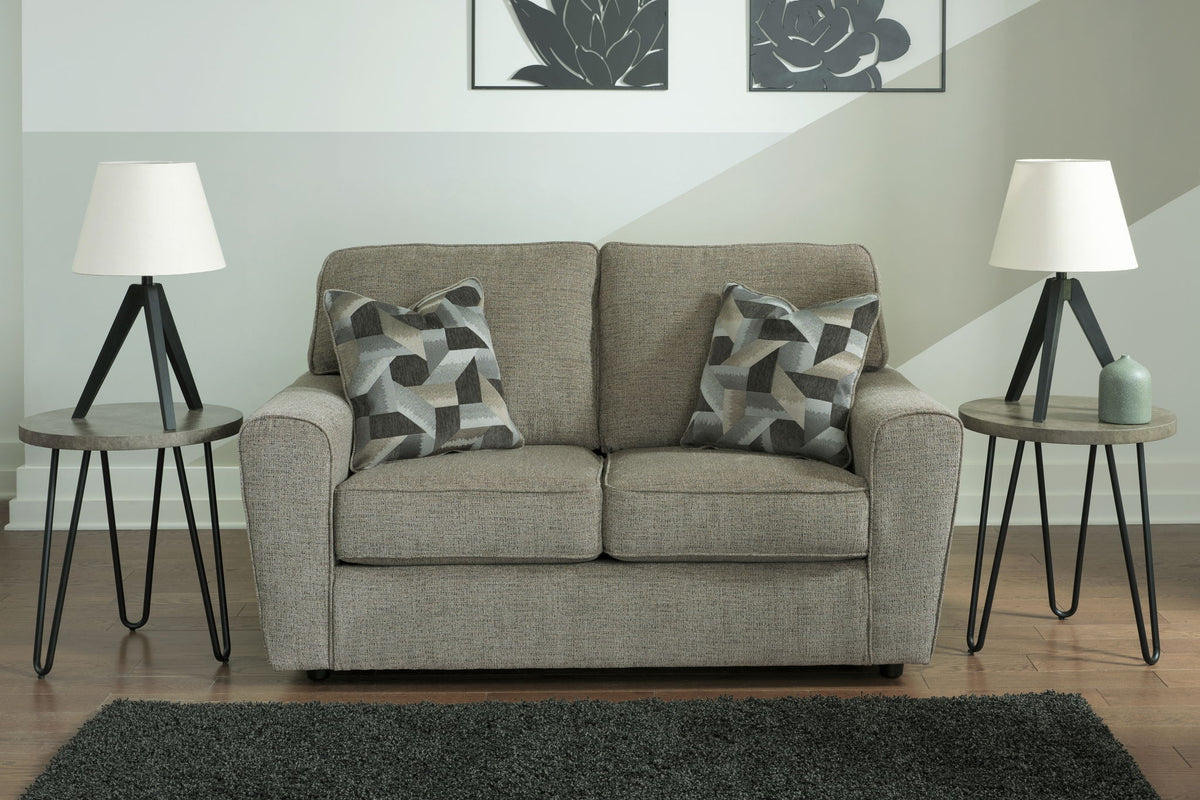 Cascilla - Loveseat - Light Gray — view 2