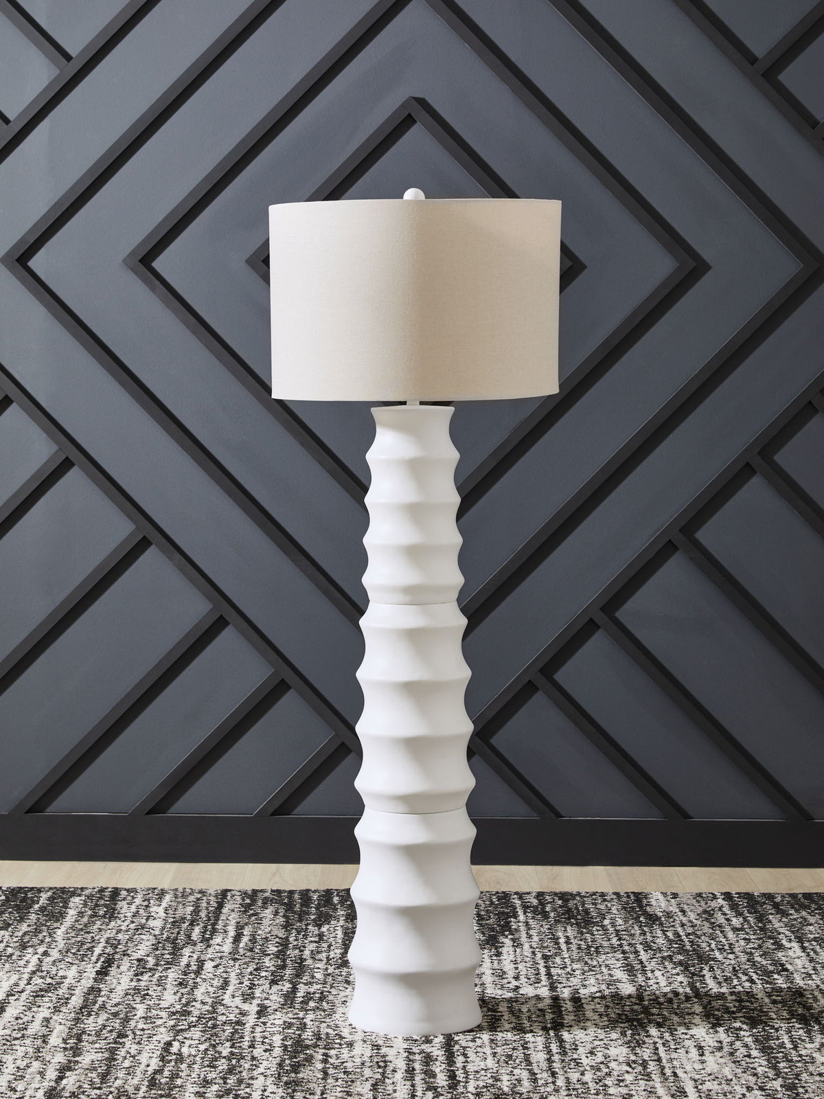 Veraleigh - Poly Floor Lamp - White — view 2