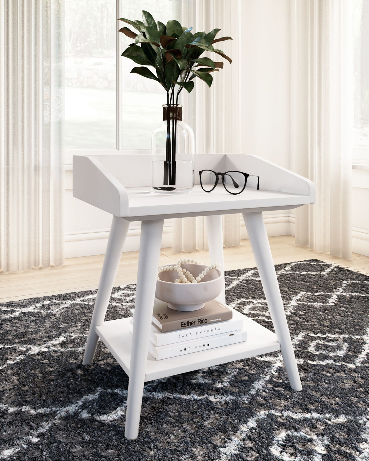 Blariden - Accent Table - White — view 2