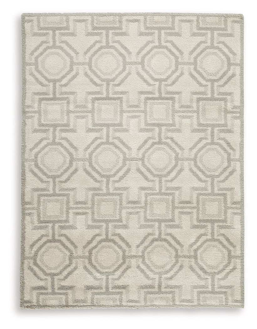Maconville - 5' x 7' Rug - Ivory / Gray