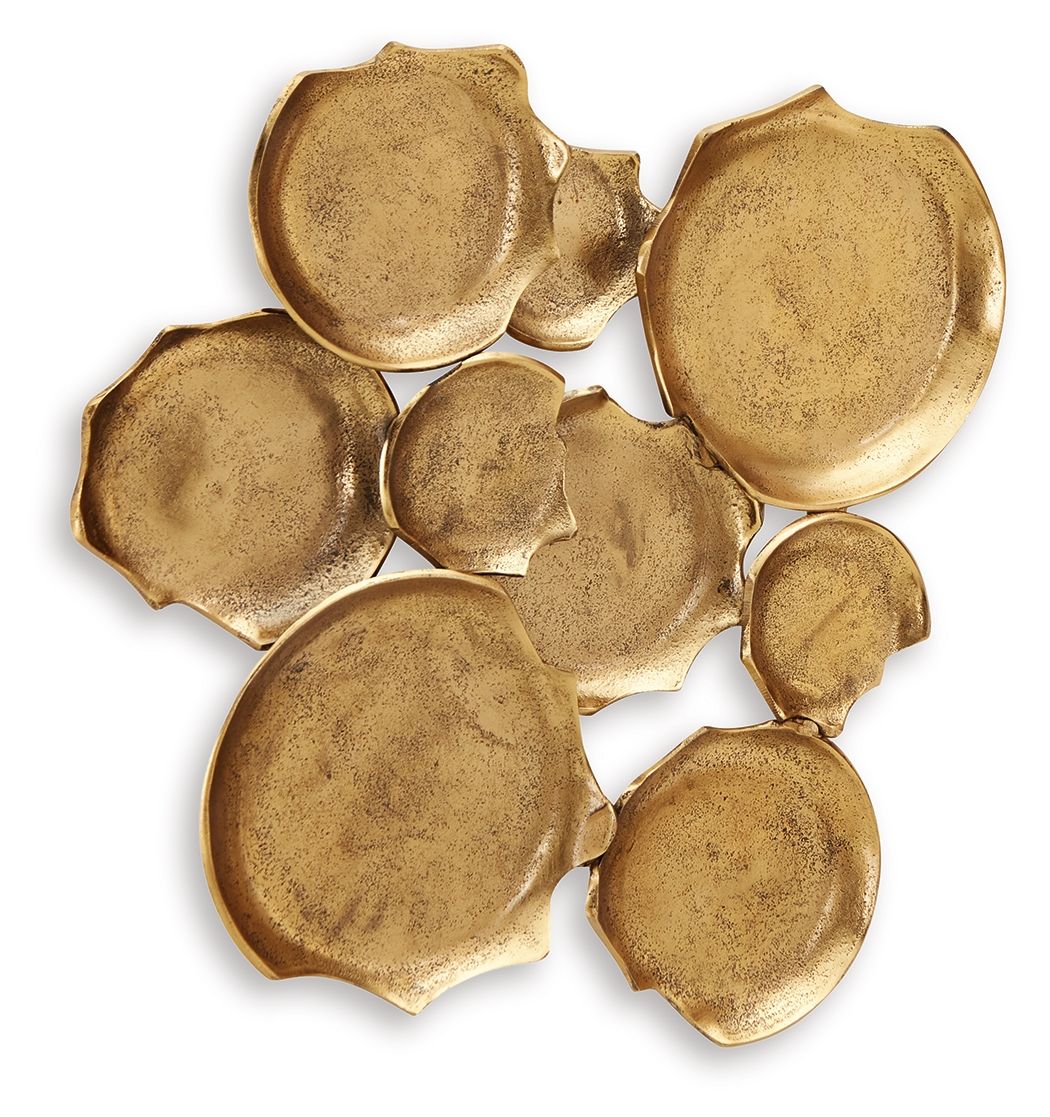 Gageton - Wall Decor - Antique Gold Finish — view 3