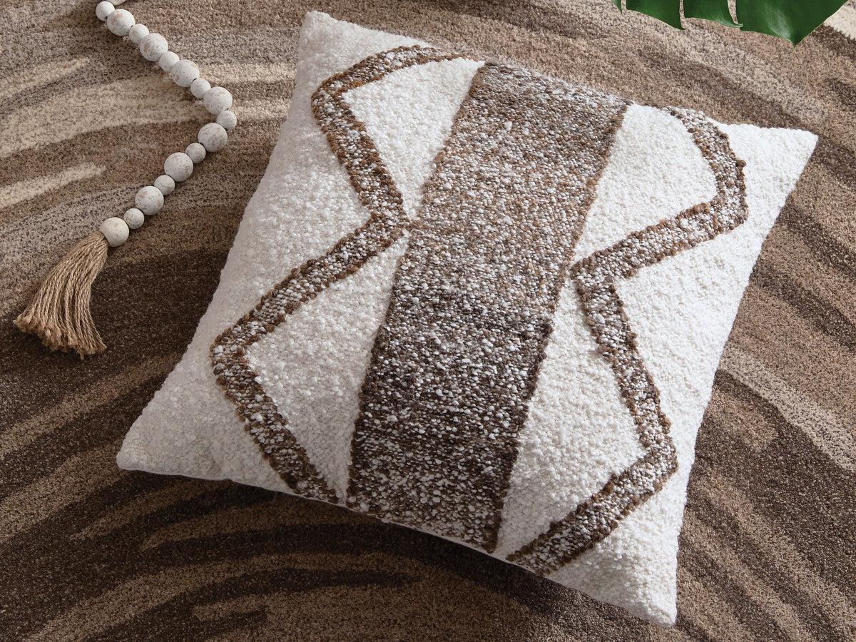 Brettwood - Pillow (Set of 4) - Ivory / Brown — view 2
