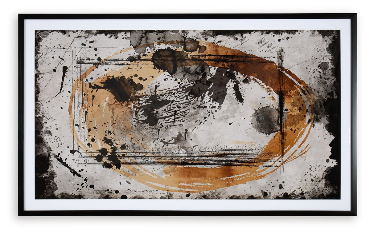 Clefting - Wall Art - Black / Caramel / Tan — view 5