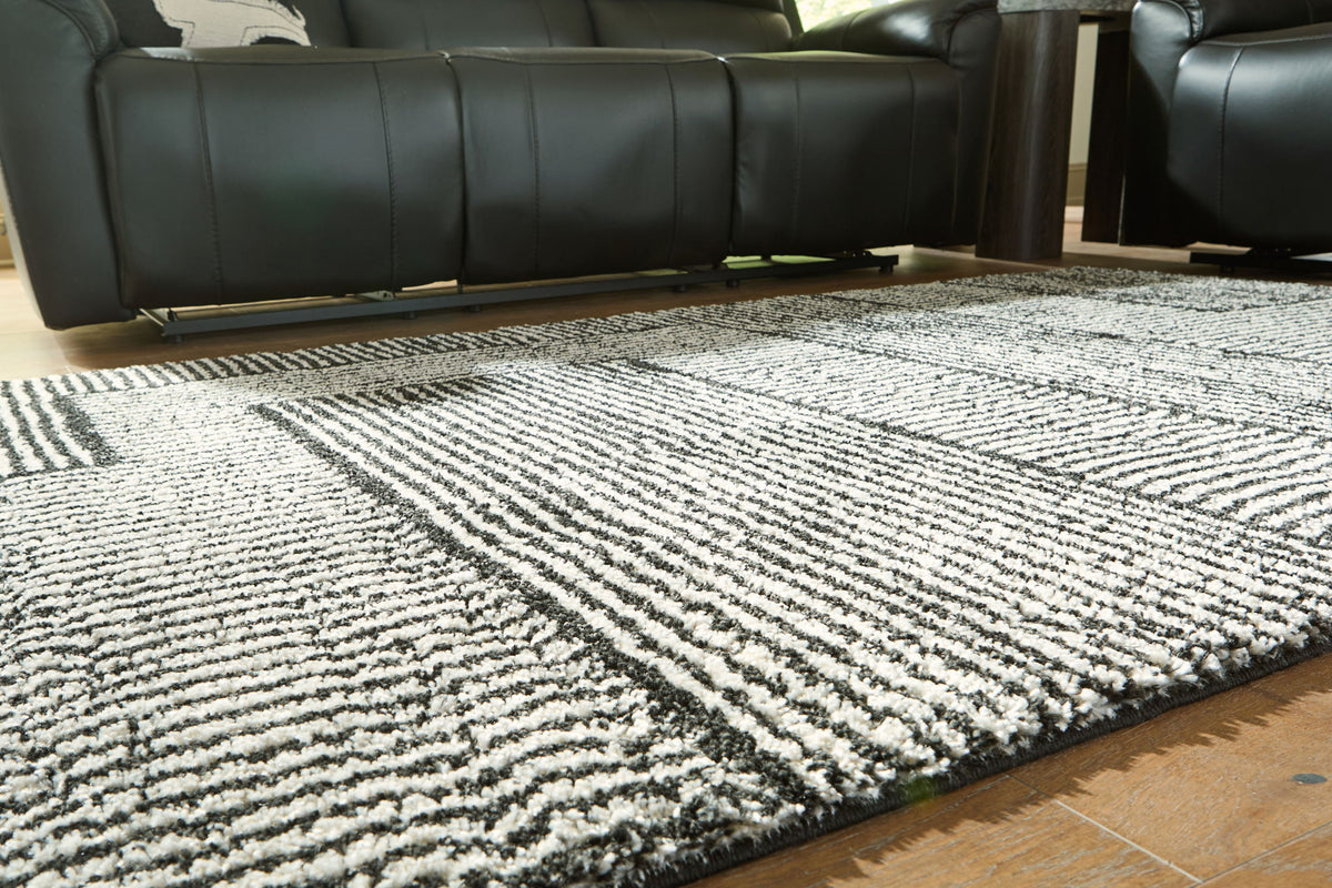 Kurtmen - 8' x 10' Rug - Black / Ivory — view 3