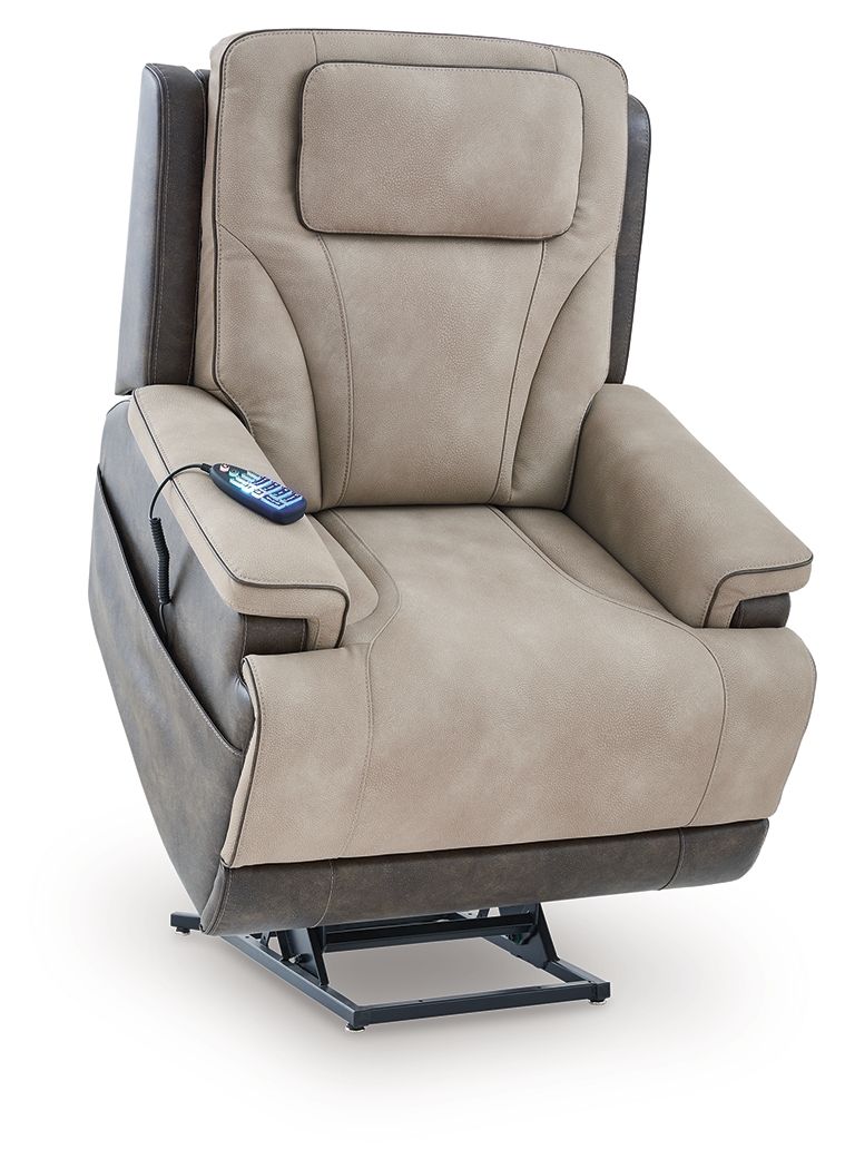 4Z-Peaceful Pause - Power Lift Recliner - Sand — view 4